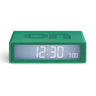 Lexon Flip Reversible LCD Alarm Clock Green Small