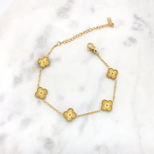 Gammie Italian Clover Gold Bracelet