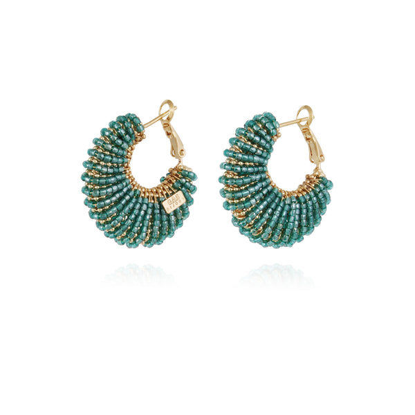 Gas Bijoux Izzia Turquoise Hoop Earring