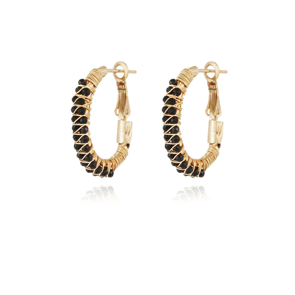 Gas Bijoux Creole Lyre Earrings