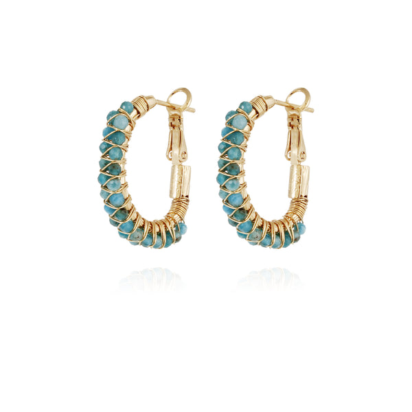 Gas Bijoux Creole Lyre Earrings