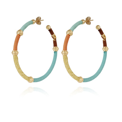 Gas Bijoux Zanzifull Creole Hoop Earrings