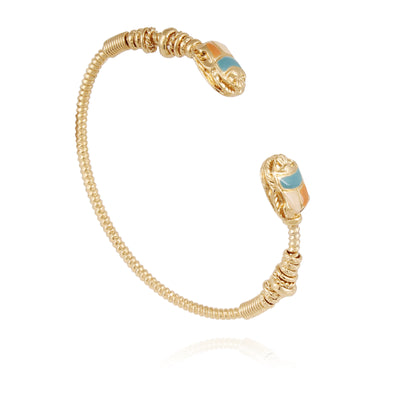 Gas Bijoux Duality Torsca Bracelet Blue Gold