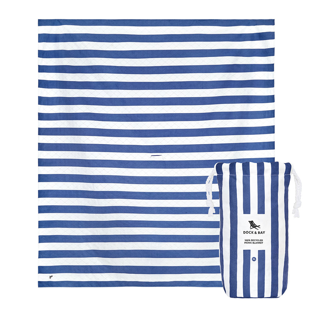 Dock and Bay Towels Beac Picnic Blanket X-Large Whitsunday Blue