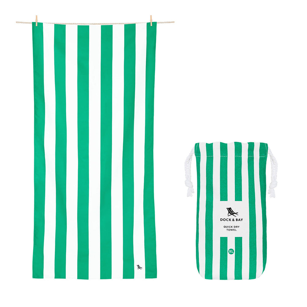 Dock and Bay Towels Cabana Collection X-Large Cancun Green