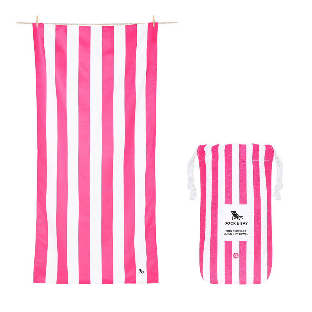 Dock and Bay Towels Cabana Collection X-Large Phi Pink