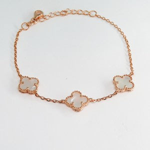 Gammie Clover Rose Gold Bracelet