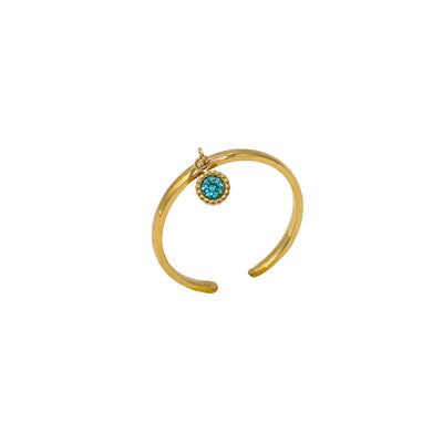 AEC Paris Divya Blue Zirconium Ring