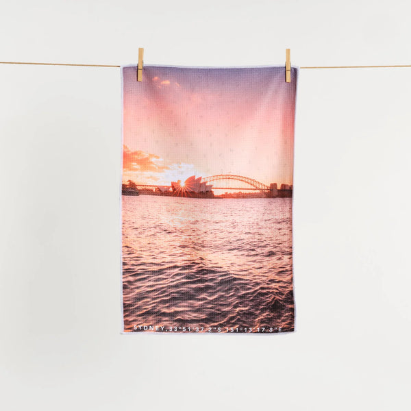 Destination Towels Harbour Hues Tea Towel