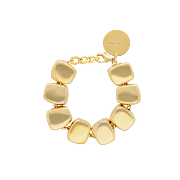 Vanessa Baroni Organic Shaped Gold Bracelet