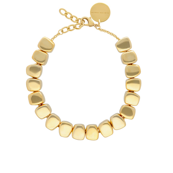 Vanessa Baroni Organic Shaped Small Gold Necklace