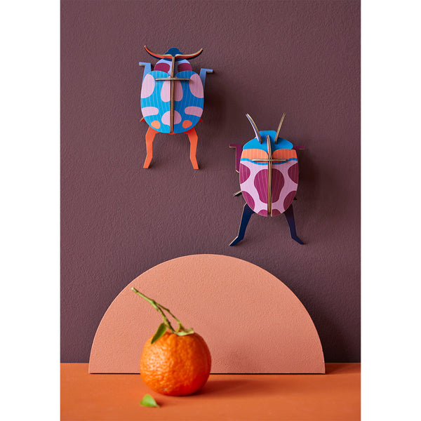 Studio Roof Paper Wall Art Coccinelle Couple Beetles