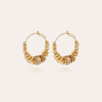 Gas Bijoux Aloha Crystal Gold Earrings