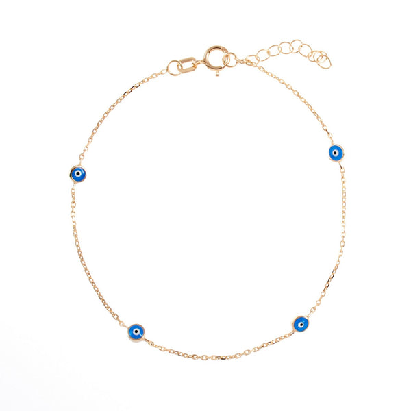 Gammie Evil Eye Fine Chain Gold Bracelet