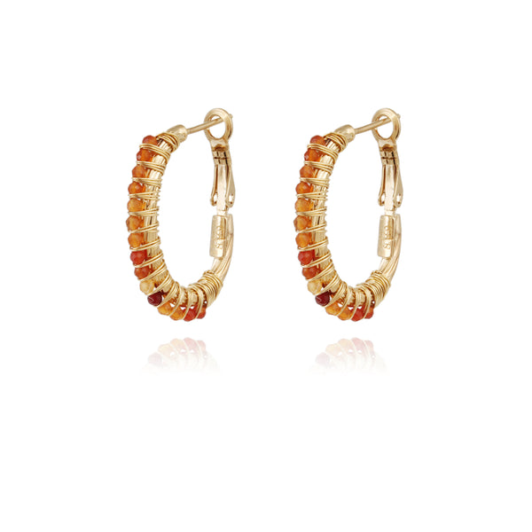 Gas Bijoux Creole Lyre Earrings