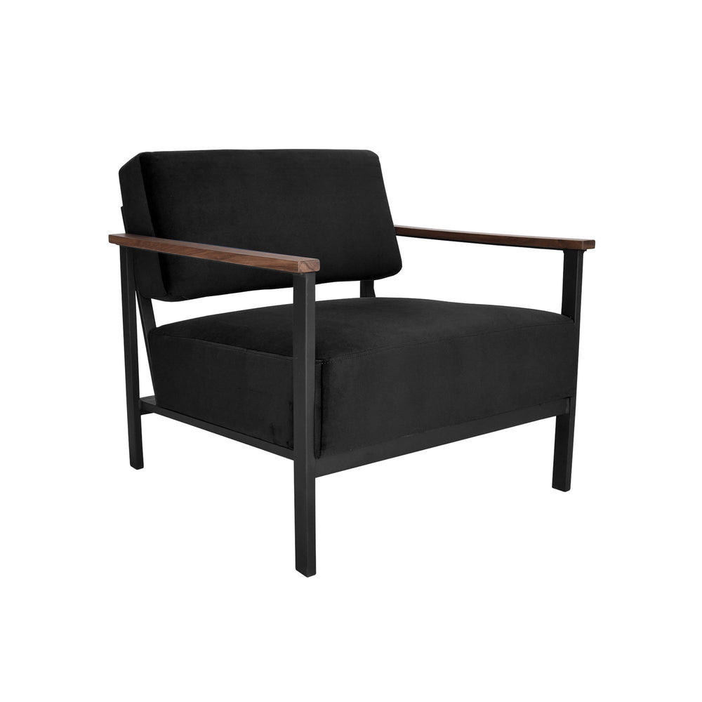 Darcy and Duke Hudson Black Velvet Chair