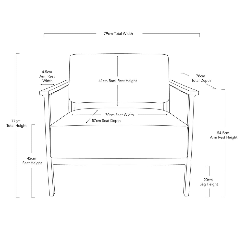 Darcy and Duke Hudson White Gusto Chair