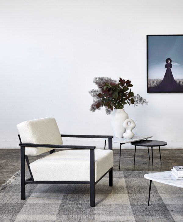 Darcy and Duke Hudson White Gusto Chair