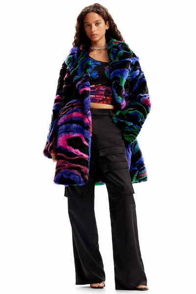 Desigual Christian Lacroix faux Fur Coat