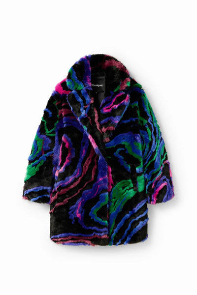 Desigual Christian Lacroix faux Fur Coat