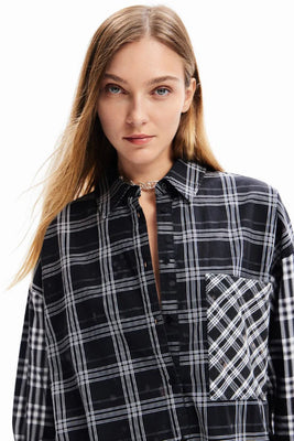 Desigual Oversized Patchwork Shirt