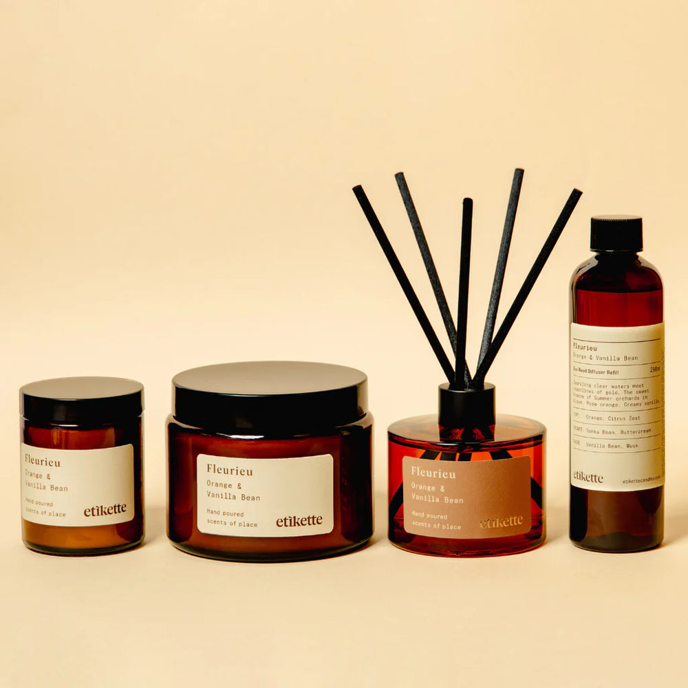 Etikette Fleurieu Candle and Eco Reed Diffuser