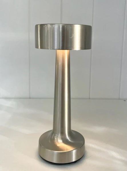 Flair USB Silver Table Lamp