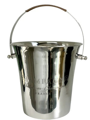 Flair Champagne and  Wine Bucket with Leather Handle