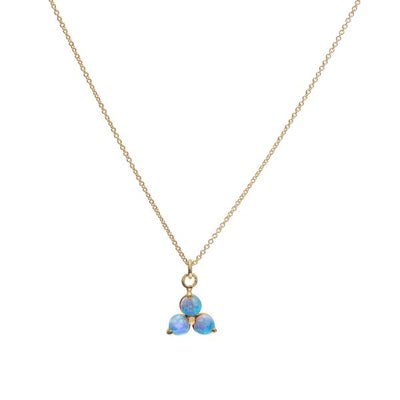 Gammie Blue Opalite Gold Fine Chain Necklace