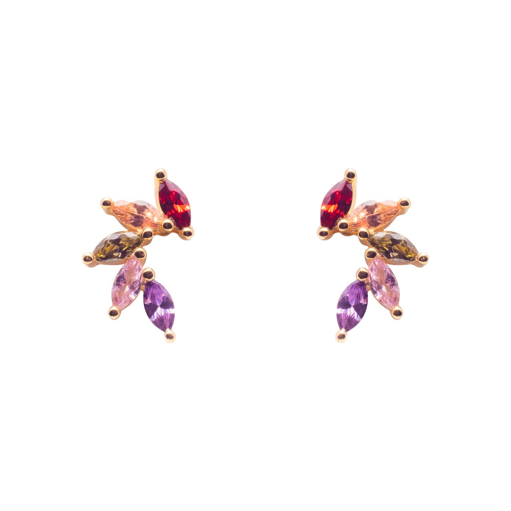 Gammie Multi Colour CZ Fan Stud