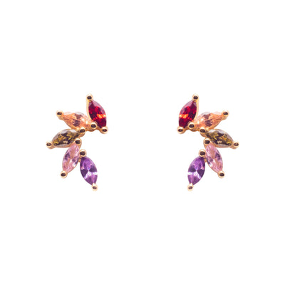 Gammie Multi Colour CZ Fan Stud