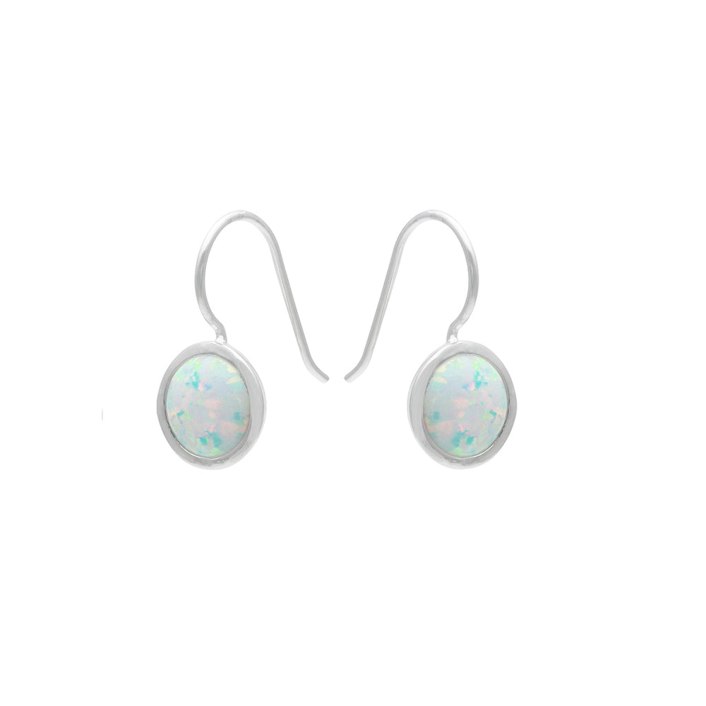 Gammie White Opal Earring