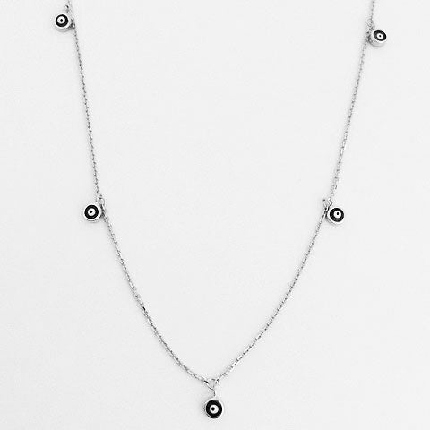 Gammie Evil Eye Fine Chain Necklace Adelaide – Paloma + Co