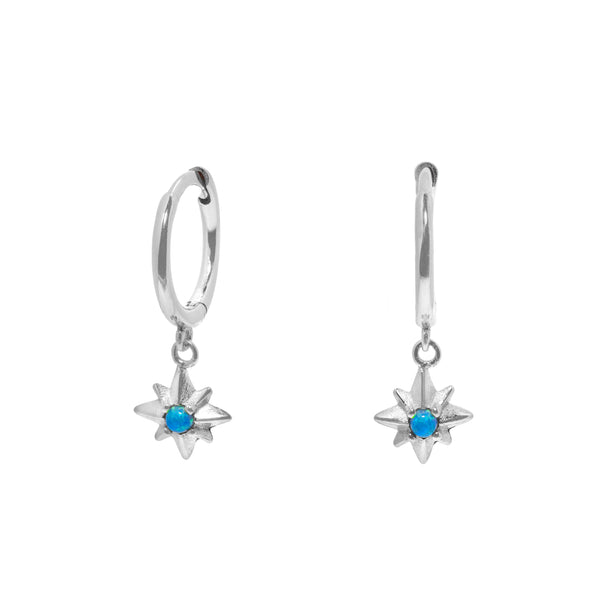 Gammie Mini Huggie Star Drop  CZ Earring