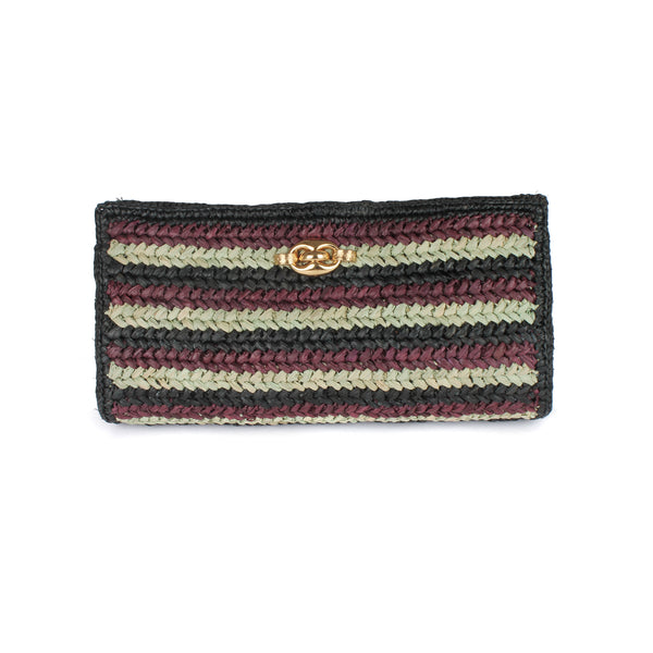 Gas Bijoux Raffia Uptown Clutch