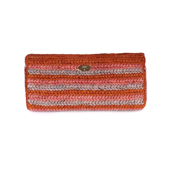 Gas Bijoux Raffia Uptown Clutch