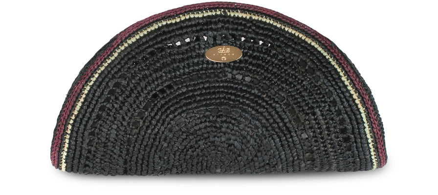 Gas Bijoux Raffia Sol Clutch