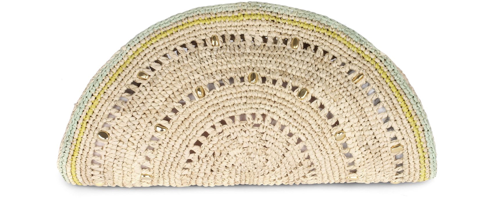 Gas Bijoux Raffia Sol Clutch