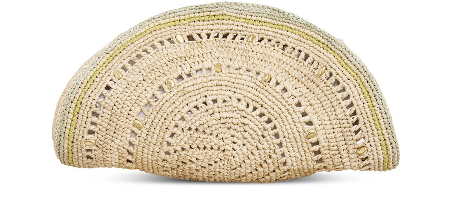 Gas Bijoux Raffia Sol Clutch