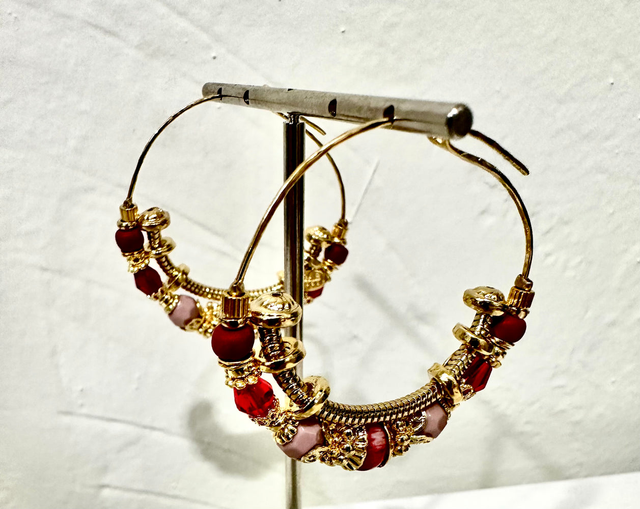 Gas Bijoux Comedia Red Earrings