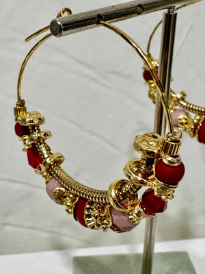 Gas Bijoux Comedia Red Earrings