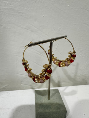 Gas Bijoux Comedia Red Earrings