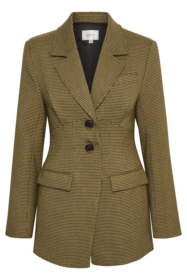 GESTUZ Amber Green Check Blazer