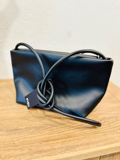 InZu Mouse Apple Skin Black Crossbody Bag