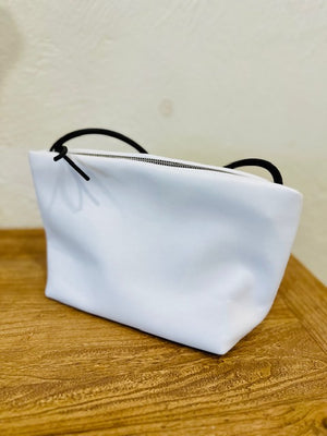 InZu Mouse Apple Skin White Matt Crossbody Bag