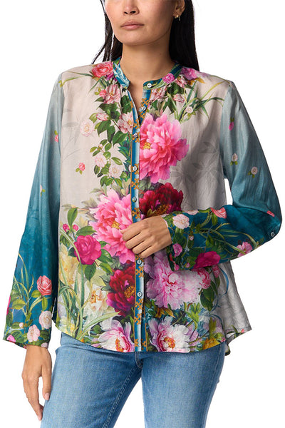 Johnny Was Heaven Silk Blouse