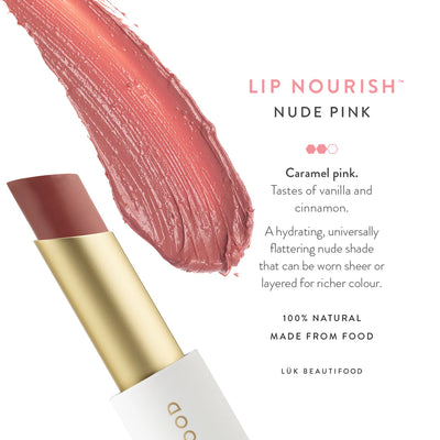 Luk Beautifood Lip Nourish Organic Lipstick Nude Pink