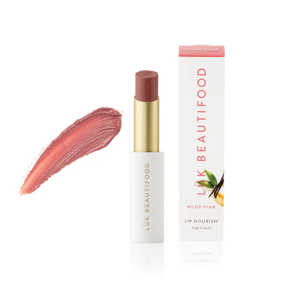 Luk Beautifood Lip Nourish Organic Lipstick Nude Pink