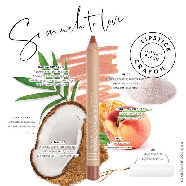 Luk Beautifood Lipstick Crayon Honey Peach