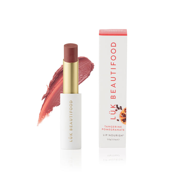 Luk Beautifood Lip Nourish Organic Natural Lipstick Tangerine Pomegranate